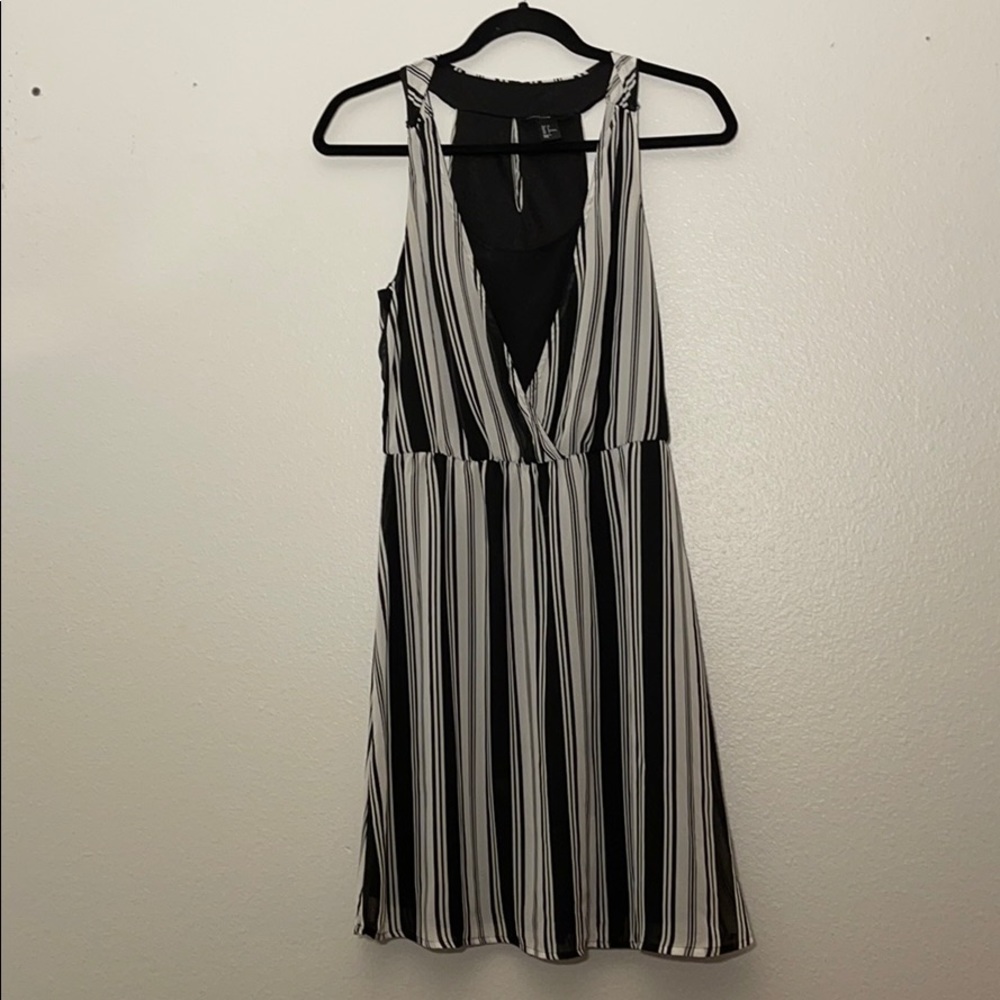Striped babydoll dress